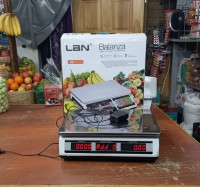 Balanza Pesa Digital 40 Kilos Recargable Negocio Electrónica Negro